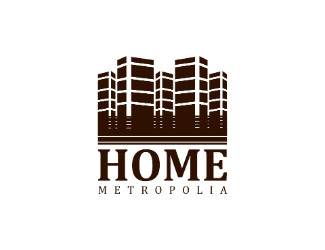Projekt graficzny logo dla firmy online home metropolia
